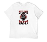 LAO CHEN PI BNWT Kettlebell Beast Forged Iron Gorilla Fury Sport Adult Men's Graphic T Shirt White S