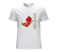 LAO CHEN PI Little Feat Waiting for Columbus Roll Men O Neck Cute Tee Shirts White M