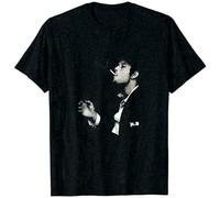LAO CHEN PI Vintage Tom Waits Musician Smoking Album T-Shirt Black S