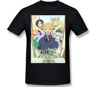 LAO-WANG Street T-Shirt Miss Kobayashi'S Dragon Maid Casual Man's Tops Short Sleeve Black XL