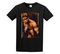 LAO-WANG Street T-Shirt Mmbvc Joe Louis Boxer Boxing Legend Gloves Brown Bomber Black M