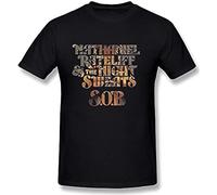 LAO-WANG Trendy T-Shirt Men's Nathaniel Rateliff & The Night Sweats Black 3XL
