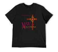LAO-WANG Trendy T-Shirt Simple Minds Gold Dream 81 Men hirts Black L
