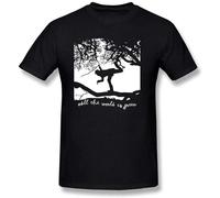 LAO-WANG Trendy T-Shirt Tom Waits all The World Is Green Tops Short Sleeve Men's Black S