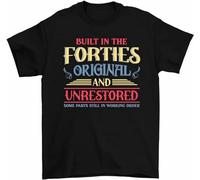 LAO-ZHANG Built in The Forties And Unrestored Shirt Born in 40S Birthday Mens T-Shirt M