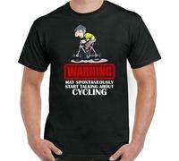 LAO-ZHANG Cycling T-Shirts Mens Funny Cyclist Mountain Bike Racer MTB Birthday 30Th 40Th L