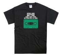 LAO-ZHANG Games Better When They Took 20 Minutes To Load Cassette T-Shirt Cotton Short Sleeve Shirt XL