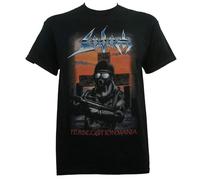 LAO-ZHANG Sodom Band Persecution Mania Album Cover Art Men T-Shirt L