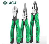 LAOA 1pc Pinza combinata professionale per risparmiare forza eccentrica CRV Pinza a becchi lunghi per elettricisti diagonale da 7 pollici Per uso domestico Ha