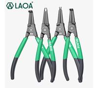 LAOA 1pc Pinze per anelli elastici Pinze per anelli di serraggio dell'albero 7 "CR-NI Strumento specializzato per il montaggio di anelli a molla interni ed esterni
