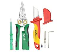 LAOA Pinza multifunzione 8 in 1 Spelare, tagliare, tirare, raschiare, premere Test di tensione, coltello isolante LA321711