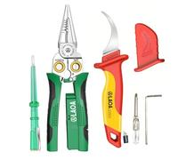 LAOA Pinza multifunzione 8 in 1 spogliatoio, taglio, tirare, raschiare, pressare, test di tensione, misuratore di isolamento LA119717