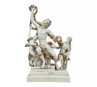 Laocoön & Sons Serpents Museo Vaticano Greco Romano Cast Marble Grey Statue