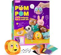 LAOESE Kit de Lavoretti Creativ Bambini Animali Pompons- Regalo Bambina Bambino 4 5 6 7 8 Anni - Giocattolo Giochi Bambini Bambina 5-9 Anni, Idee Regalo Compleanno 4-12 Anni Bambino