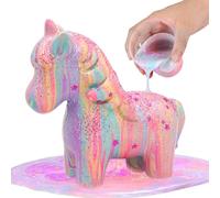 LAOESE Unicorno Pittura Pouring per Bambina((Luminosa), Giochi Creativi Bambina dai 6 ai 12 Anni, Giocattoli di Arti e Mestieri per Ragazzi e Ragazze, Regalo di Compleanno per Bambini dai 4 ai 12 Anni