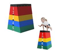 Laohucai Box per Saltare per Bambini, Box pliometrico Morbido impilabile 4 in 1, attrezzo per Esercizi di Salto per Bambini, Ideale per scuole elementari, asili, lezioni di educazione Fisica