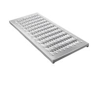 Laohucai Griglia di drenaggio in Acciaio Inox, griglia di drenaggio in Metallo per Interni ed Esterni, per pluviali, fognature, recinzioni, cucine, tappetini per Animali Domestici(20x58cm)