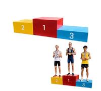 Laohucai Podio dei Vincitori, 3 Pezzi, podio della Vittoria impilabile in Acciaio Spesso 1-2-3 per Eventi Sportivi, per Tutti i Livelli di Atletica Leggera, competizioni Scolastiche di Scienza(1.65m)