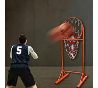 Laohucai Supporto per l'allenamento dei passaggi nel Basket, Allenatore per passaggi al Petto e sopra la Testa, Supporto per Il tiro nel Basket con Altezza Regolabile(1.8m/7.86FT)