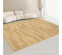 Laohucai Tappeto riscaldante elettrico con temperatura regolabile, timer da 12 ore, riscaldamento rapido, protezione dal surriscaldamento, per yoga, soggiorno, camera da letto(D,150x150cm)