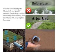 Laohucai Tubi di drenaggio Perforati Flessibili, sistemi di drenaggio Francese a infiltrazione Morbida, Tubi di drenaggio Perforati ondulati, per Giardino/Campo Sportivo(Dia 15cm/5.9in,L3.0m)