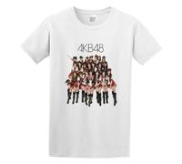 LAOJIA YUCANG Akb48 J T-Shirt Graphic Tee Printed Top Mens White Shirt XL