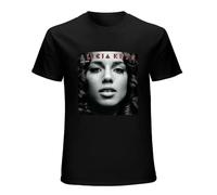 LAOJIA YUCANG Alicia Keys As I Am T-Shirt Graphic Tee Printed Top Mens Black Shirt M