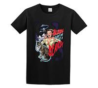 LAOJIA YUCANG Aliens Gave My Cat A Beard T-Shirt Graphic Tee Printed Top Mens Black Shirt M