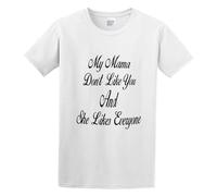 LAOJIA YUCANG AllntrendsMy Mama Don't Like You Justin Beiber T-Shirt Graphic Tee Printed Top Mens White Shirt M