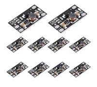 LAOMAO - Trasduttore DC DC Step Up Converter 3.7 a 12 V LAOMAO regolatore di tensione batteria al litio modulo Boost 5 V 9 V 12 V alimentatore di rete (10 pezzi)