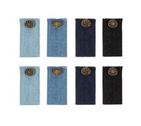 Laonainai 8 Pezzi Jeans Bottone di Estensione di Vita in Denim Bottoni per Jeans e Camicie Comodi Bottoni di Metallo Estensioni Regolabili Estensione della Vita Pantaloni Allarga