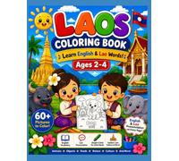 Laos Coloring Book: Learn English and Lao Words!