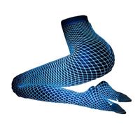 LAOYEFACAI Buio Luminoso Calze Per Le Signore Calze A Rete Luminosa Collant Riflettenti Scavato Sexy Body, Blu, Taglia unica