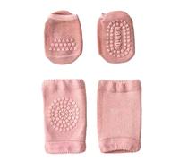 LAOYEFACAI Ginocchiere per neonati e calzini antiscivolo con protuberanze antiscivolo per bambini da 0 a 1 anno Calzamaglia antiscivolo Pantaloni antiscivolo per neonati (pink, S)