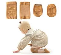 LAOYEFACAI Ginocchiere per neonati e calzini antiscivolo con protuberanze antiscivolo per bambini da 0 a 1 anno Calzamaglia antiscivolo Pantaloni antiscivolo per neonati (brown, M)