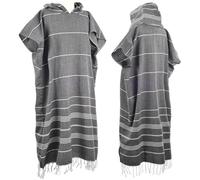 laoyuandamai 1 grande poncho turco in cotone turco, accappatoio da surf con cappuccio e tasca frontale, asciugamano da spiaggia con cappuccio, per adulti, uomo