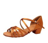 LaoZan Donna Tacco Scarpe da Ballo Latino Bambino Ragazza Performance Sandali Scarpe da Danza Salsa Tango (Come L'Immagine#1, Taglia 31)