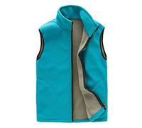 LaoZan Luce Asciugatura Veloce Elasticità Gilet in Pile Polare Termico da Donna Giacca da Esterno Casual Senza Maniche (Blu(Donna),3XL)