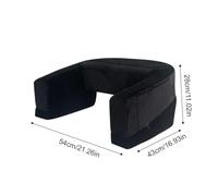 Lap Desk Pillow, Reading Pillow with Side Pocket, Ergonomic Back Support Cushion, Soft Comfortable Foam, Portable Design for Study, Work, Bed, Sofa, Dorm, Bedroom, Black