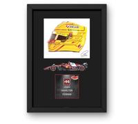 Lap Legends Lewis Hamilton 2025 (Car) - Espositore incorniciato con firma digitale riprodotta