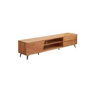 LAPADULA Mobile TV Mobiletto portaoggetti in legno massello 180x40x45cm, centro di intrattenimento rurale, tavolo moderno for soggiorno, mobiletto semplice da pavimento Centro di Intrattenimento
