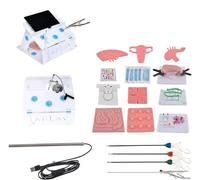 Laparoscopica Scatola Allenamento Portatile Pieghevole Kit Scatola Addestramento Simulato Laparoscopica Scatola Simulatore Addestramento Laparoscopico 10 Moduli Addestramento E 4 Strumenti Chirurgici
