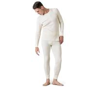 LAPASA Completo Tuta Termica Uomo Coordinati Abbigliamento Intimo Termico Set Maglia a Maniche Lunghe e Pantaloni Strato Base più Caldo M60