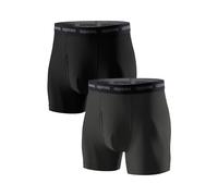 LAPASA Pacco da 2 Boxer Asciugatura Rapida a Vita Alta Uomo M16 - Mutande Sportive Elasticizzate Abbigliamento Intimo Leggeri Traspiranti in Rete Viaggio