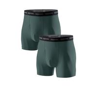 LAPASA Pacco da 2 Boxer Asciugatura Rapida a Vita Alta Uomo M16 - Mutande Sportive Elasticizzate Abbigliamento Intimo Leggeri Traspiranti in Rete Viaggio