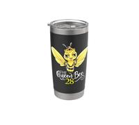 L'ape regina compie 28 anni Honeybee Hive 28° compleanno Donne Bicchiere termico in acciaio inox doppia parete