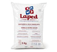 Laped Zucchero a Velo Vanigliato, 5 Kg, con Amido di Mais, Impalpabile, per Dolci, Decorazioni, Creme e Glasse, Formato Professionale