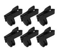 Lapel Clip - 2,2 x 1,1 x 0,5 cm Portable Metal Clamp For Recording | 6pcs Microphone Replacement Tie Clamp | Metal Microphone Clip, Classroom, Letture, Meetings, Black, Microphones Access