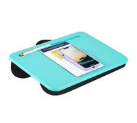 LAPGEAR Compact Lap Desk - Aqua Sky - Fits up to 15 Inch Laptops - Sty