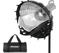 LAPGOOD Softbox Beauty Dish 80cm EQ80 Bowens Mount Diffusore Pieghevole con Griglia Quick Set Doppio Panno Morbido Design con Borsa per il Trasporto Compatibile con Luci Flash e Video